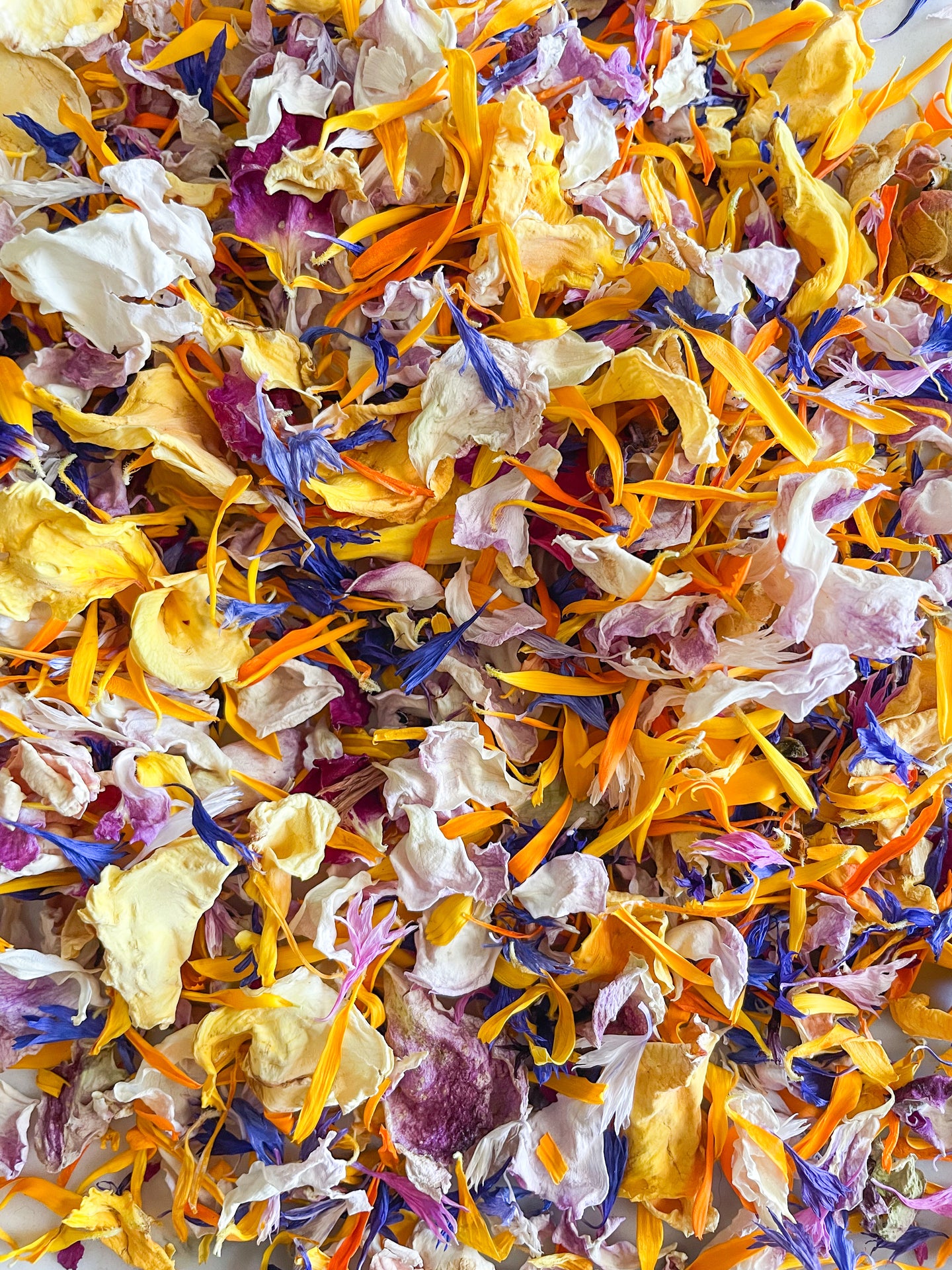 Rainbow Dried Flower Confetti -Edibles mix